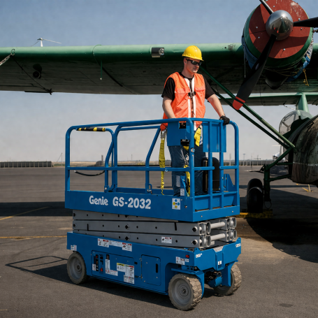 Plataforma tipo tijera eléctrica hasta 8 metros - AeroEquipos